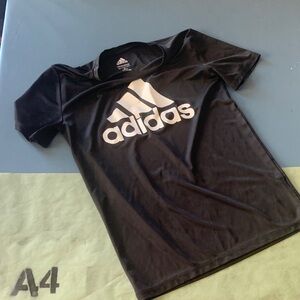 Adidas Black Shirt with White Logo